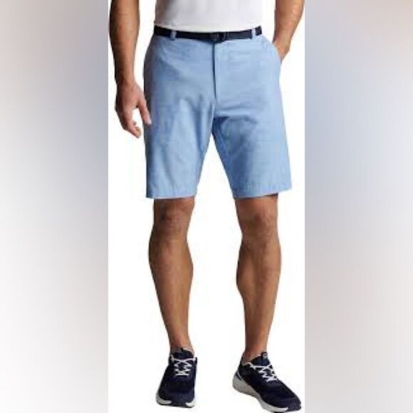 PETER MILLAR 42 Unisex Baby Blue Classic Golf Performance Shorts - Picture 7 of 13